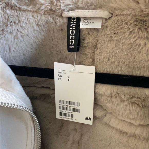 H&M fur jacket (BRAND NEW) - Picture 2 of 4
